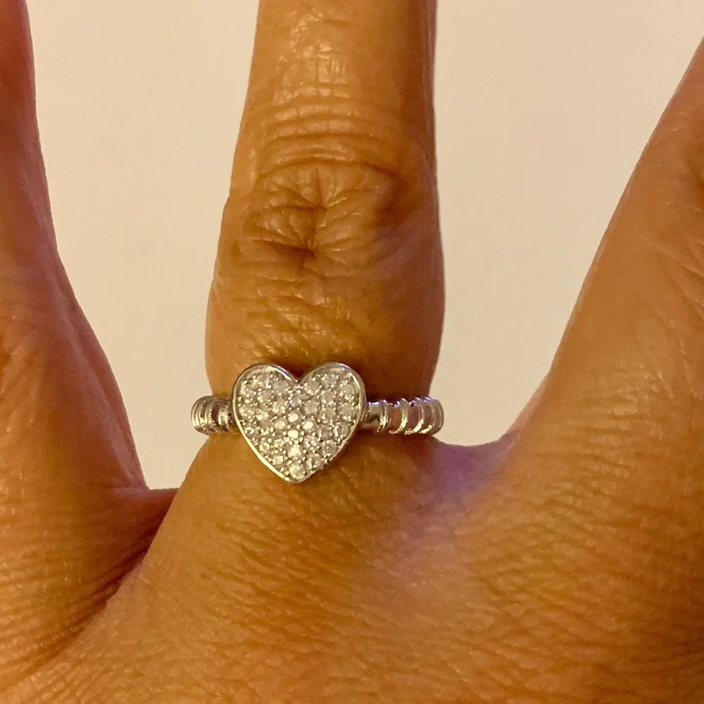 LSJ fine Jewelry SterlingSilver Touch MyHeart Ring